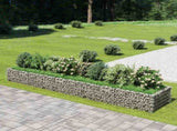 Gabion Raised Bed Galvanised Steel 450x90x50 cm 143553