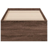 Bed Frame without Mattress Brown Oak 90x200 cm 3281062