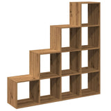 Room Divider Bookcase 4-Tier Artisan Oak 131.5x29x131.5 cm Engineered Wood 857975