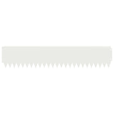 Lawn Edging 20 pcs 103 x 20 cm Steel White 8008375