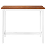 ZNTS Bar Table Solid Wood 108x60x91 cm 245548