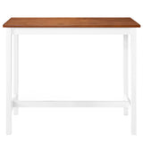 ZNTS Bar Table Solid Wood 108x60x91 cm 245548