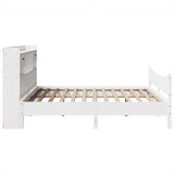 Bed Frame without Mattress White 180x200 cm Super King Solid Wood Pine 3323369