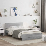 Bed Frame Grey Sonoma Engineered wood Double Adjustable Armrests 3207635
