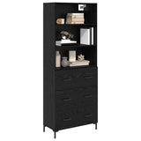 Highboard Black Oak 69.5 x 34 x 180 cm Engineered Wood 3416093