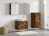 Bathroom Furniture Set 4 pcs Smoked Oak 3407411