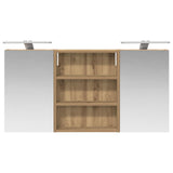Bathroom Cabinet Set 3 pcs 100 x 10.5 x 50 cm Engineered wood 3403695