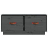TV Cabinet Grey 80x34x35 cm Solid Wood Pine 818242