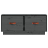 TV Cabinet Grey 80x34x35 cm Solid Wood Pine 818242