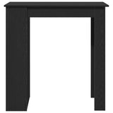 Bar Table with Storage Rack Black Oak 102x50x103.5 cm 862079