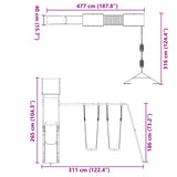 Outdoor Playset Impregnated Wood Pine 3279042