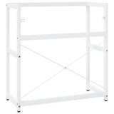 Bathroom Washbasin Frame White 79x38x83 cm Iron 338498