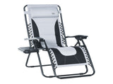 Zero Gravity Lounger Chair, Folding Reclining Patio Chair with Padded Seat, Cup Holder, Soft Cushion T3398P314103