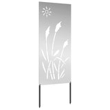 Garden Privacy Screen Silver 50 x 140 cm Galvanised steel 876278