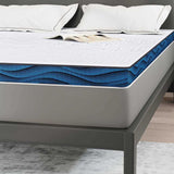 Mattress Topper White 160 x 200 x 8 cm Jaquard Fabric 4106272