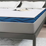Mattress Pads White and blue 160 x 200 cm Gel Memory Foam 4106272