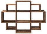 Wall Shelf Old Wood 90 x 25 x 90 cm Engineered Wood 8012178