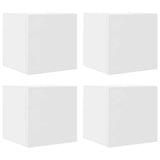 Wall Mounted TV Cabinets 4 pcs White 30.5x30x30 cm 804483