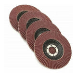 ZNTS 50x FLAP GRINDING SANDING DISCS 115mm 4.5" 40 60 80 120 GRIT ANGLE WHEEL 83904525