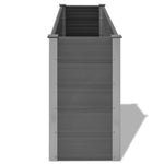 ZNTS Garden Raised Bed WPC 150x50x91 cm Grey 43608