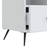 TV Cabinet with Drawer White 102 x 34.5 x 50 cm Engineered Wood 895595