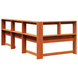Bookcase Headboard L-Shaped Wax Brown 75 cm Solid Wood Pine 859294