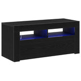 TV Cabinet Black Oak 90 x 35 x 40 cm Engineered Wood 862560
