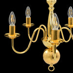 Chandelier Golden 5 x E14 Bulbs 281617