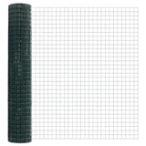 Fence with Posts Green 1.6 x 10 m Steel 3335971