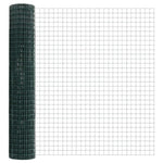 Fence with Posts Green 1.6 x 10 m Steel 3336003