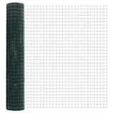 Welded Wire Fence 10 x 1.5 m PVC-Coated Steel Green 3336002