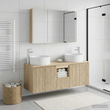 Bathroom Cabinet Set 4 pcs Sonoma Oak Engineered Wood 3406585