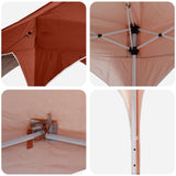 Pop-up Party Tent 290 x 290 x 245 cm Terracotta 42019853