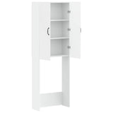 Toilet Cabinet HAARLEM White 66 x 25.5 x 190 cm Engineered Wood 896915