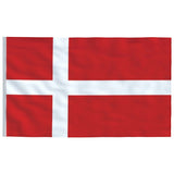 Denmark Flag and Pole 6.23 m Aluminium 3147089