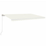 Manual Retractable Awning 500x300 cm Cream 3068937