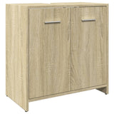4 Piece Bathroom Furniture Set Sonoma Oak Engineered Wood 3324968