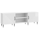 TV Cabinet High Gloss White 150 x 31 x 50 cm Engineered Wood 894919