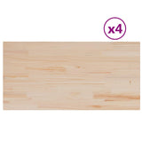 Table Tops 4 pcs 100x50x1.7 cm Rectangular Solid Wood Pine 847422