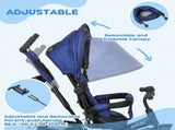 6 in 1 Kids Trike Push Bike with Push Handle, Canopy, 5-point Safety Belt, Storage, Footrest, Brake, T3398P378961