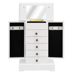 Jewellry Case with Mirror MDF 25x13.5x34 cm 245753
