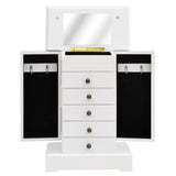 Jewellry Case with Mirror MDF 25x13.5x34 cm 245753