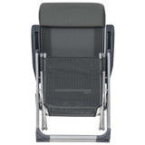 Camping Chair Set of 2 Grey Textilene, Aluminium Medium 360145
