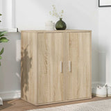 Shoe Cabinets 2 pcs Sonoma Oak 32x35x70 cm Engineered Wood 808961