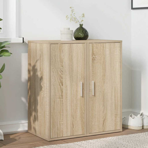 Shoe Cabinets 2 pcs Sonoma Oak 32x35x70 cm Engineered Wood 808961