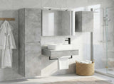 Bathroom Furniture Set 5 pcs Concrete Grey 3407266