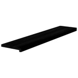 Stair Treads 2 pcs Brown Black 120x25x2 cm Solid Wood Oak 3283801
