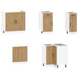 11 Piece Kitchen Cabinet Set "Kalmar" Artisan Oak Engineered Wood 3314950