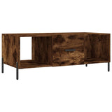 ZNTS Coffee Table Smoked Oak 102x50x40 cm Engineered Wood 829313