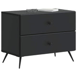 Bedside Cabinet Black 62 x 34.5 x 47.5 cm Engineered Wood 895466